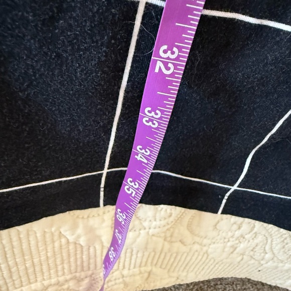 100% Cotton ELK black white grid t-shirt dress with pockets - women's 4 - Picture 3 of 7